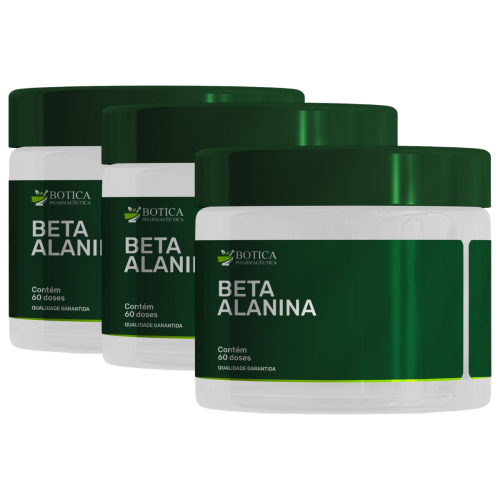 Kit 3 Beta Alanina 1000mg - 60 doses