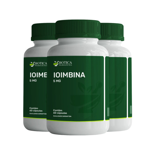 Kit 3 Ioimbina 5mg – 60 cápsulas 