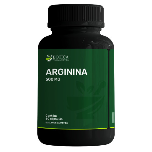 Arginina 500mg - 60 cápsulas