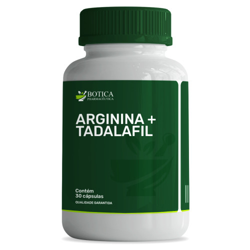 Arginina 250mg + Tadalafil 5mg - 30 cápsulas